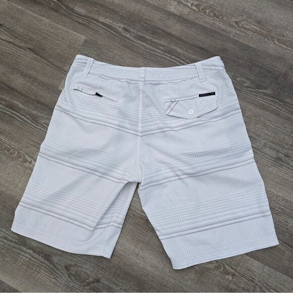 O'neill quick dry board shorts shades of White & grey stripes men's size 32 - Picture 2 of 6